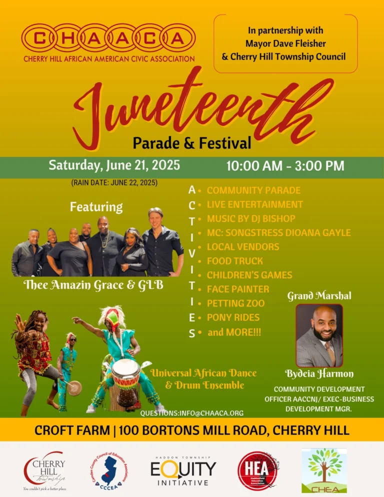 Flyer advertising Chaaca Juneteenth Parade and Festival Information